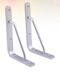 Heavy Duty Aluminum Triangle Shelf Brackets Set Of 2 With Rounded Corner Design for wall mounted use, anti rust, DIY ready