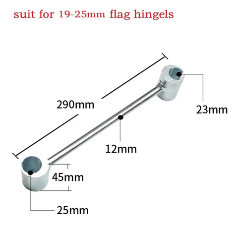 4 In 1 Door Hinge Adjustment Tool For 8 To 25mm Hinges Wrench And Bender Gap Repair with measurements