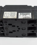 Premium Industrial Circuit Breaker 3 Pole 240 Volt 50 Amp Thermal Magnetic Molded Case With 10 Kiloampere Rating, front view