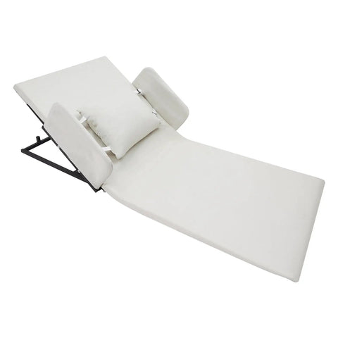 Adjustable Electric Bed Backrest For Elderly And Pregnancy Relief, 330 Lbs Weight Limit, machine washable beige shell, angled support