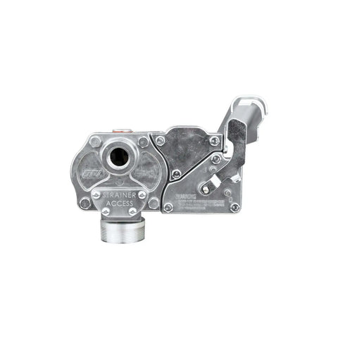 Built Tough 12V Direct Mount Fuel Transfer Pump 15 GPM For Gasoline Diesel Kerosene with strainer access design.