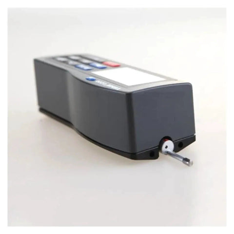 Slick Digital Surface Roughness Tester With Crisp Color Screen And Smart Backlight For Dead On Readings Anytime showing the device's sleek design and probe.