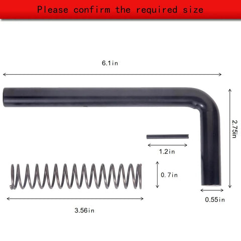 Trailer Gate Latch Spring Repair Kit 2 Pack Heavy Duty Beefed Up Spring Loaded Latch For Utility Trailers