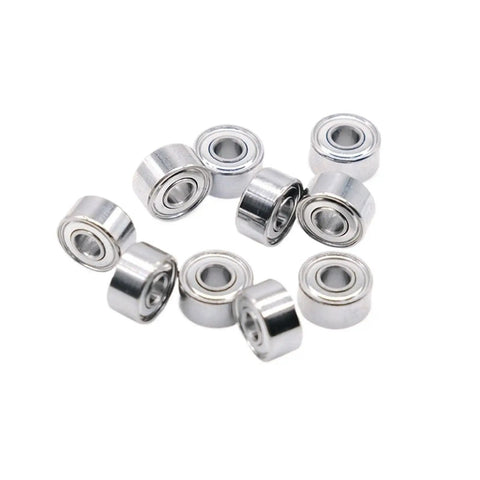 Quiet 3x8x4 mm Bearing Ball Kit For Micromotor Handpieces And Electric Nail Drills, 10 Pack, Silent High Speed Bearings With Durable Seal, High Load Capacity, Built Tough For Pro Nail Techs, sealed bearings shown