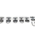 Heavy Duty Chain Link Rolling Gate Hardware Kit With Smooth Pneumatic Rubber Wheels Six universal track brackets for secure installations.