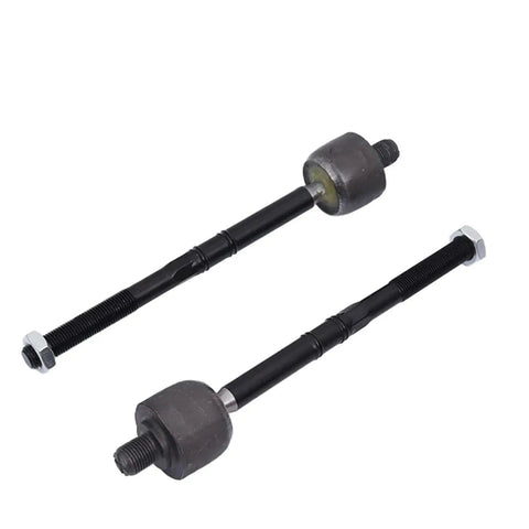 Close-up of tie rods from 12 Piece Control Arm Kit With Ball Joint And Bushing Stabilizer Links And Tie Rods For E Class W212 2009 2016 Replacement Upgrade Beefed Up Performance.