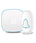 Waterproof Wireless Doorbell With 38 Melodies And LED Flash Easy Install 1000 Foot Range Includes Push Button And Receiver White No Fuss Door Chime