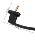 Keyed Lever Interior Door Handle With Lock, Built To Last Zinc Alloy Hardware For Home Or Office, Sleek Modern Design