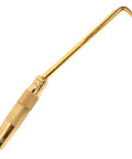 Portable Tie Tool With Hook For Quick Fence Tying On Job Sites Pro Grade Wire Twisting Tool With Textured Grip, gold view
