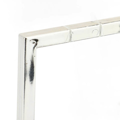 Close-up of stable frame corner from Classic Desk Pendulum Toy With Stable Base Cradle Science Gadget For Energy Transfer.