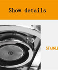Close-up of a coffee machine's stainless steel basket, part of Coffee Machine With Built In Grinder Espresso Maker For Home Or Small Shop Semi Automatic With Single Or Double Shot And Stainless Steel Baskets Temperature Control From 92 To 96 Celsius.