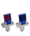 Robotic Arm Pneumatic Holding Tool With Finger Cylinder Pulling Single Action Fixture For Precise Component Gripping And Assembly GOP GOF 2020 Model Ideal For Fast Setup And High Efficiency In Automation And Manufacturing, blue and silver