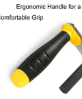 Built Like A Tank Portable Drywall Panel Lifter With Anti Slip Rubber Sleeve For Gypsum Boards Doors And Glass Heavy Duty Carrier Ergonomic black and yellow handle for comfortable grip.