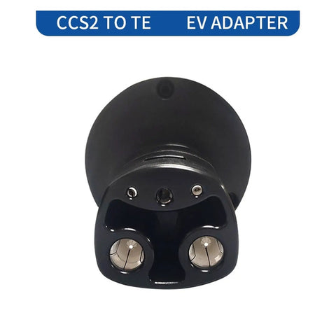 No Sweat Setup Heavy Duty EV Charging Adapter Type 2 To Tesla Converter 80A AC And 200A DC Output close-up view from the front.