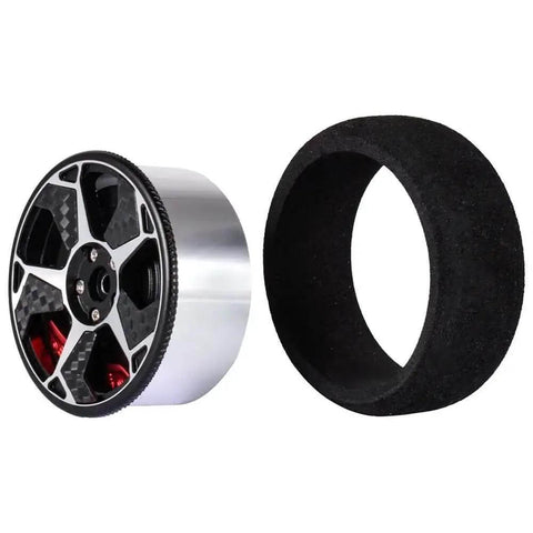 Upgrade Your Rc Game With This Dumborc Metal Steering Handwheel Transmitter Kit Featuring A Soft Brake Sponge Grip For Smoother Control Panel Refitting And Daily Remote Handle Mods On Multi Brand Controllers. Metal RC steering handwheel and sponge grip ring