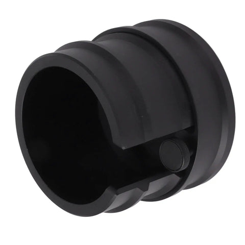Premium Aluminum Coffee Portafilter Holder And Tamper Station Compatible With 51mm 53mm 58mm Espresso Makers view of black portafilter holder