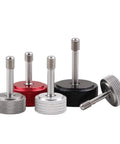 M4 X20mm Captive Screws With Knurled Thumb Heads 4 Pack Black Aluminum Body Stainless Steel Threads tough fasteners group