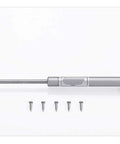 Stainless Steel Door Closer For Doors And Cabinets With Soft Close Hydraulic Gas Lift Strut Adjustable Tension Universal Non Handed Design Fits Right Or Left Swing Install DIY Friendly Home Office Hotel shown with screws on white background