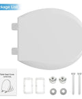 Round Toilet Seat With Built In Toddler Seat For Potty Training Fits Adults And Kids Slow Close Quiet Lid With Magnets