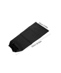 Heavy Duty Fire Retardant Welding Sleeves Featuring A Locksteady Snug Fit And Next Level Heat Resistant Arm Guards Crafted From Premium Cotton For Zero Hassle Shop Grind And Mechanic Jobs Delivered As One Pair In Classic Black, showing snug black sleeve dimensions.