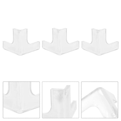 Eight Pack Silicone Corner Protectors For Furniture And Desks Easy Peel And Stick No Drilling Needed Ultra Thin Stylish Design Corner Guards