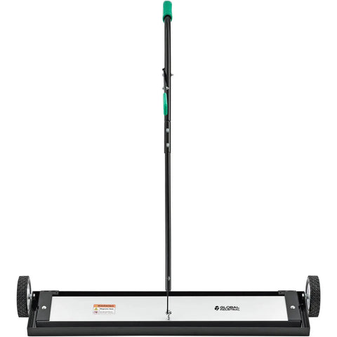 Built Different Heavy Duty 36 Inch Floor Magnetic Sweeper With Quick Release Lever for warehouses and shop floors.