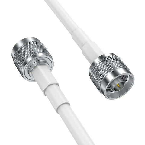 Ultra Low Loss 100ft 5D-FB Coax Cable N Male To N Male For Antenna, Cell Booster, Ham Radio, Double Shielded 50 Ohm RF Cord