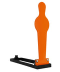 Durable 28 Inch AR500 Auto Reset Popper Target For Pistol And Rifle Shooting, Three Eighths Inch Thick Steel, Orange Finish, Smooth Reset