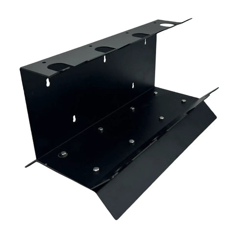 Heavy Duty Metal Paint Sprayer Stand Featuring Four Secure Tool Racks with black powder-coated steel for spray guns.