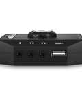 External USB Sound Card 7.1 Channel Audio Adapter with 3.5mm interface and multi port for PC and laptop, front view