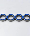 CNC Machined Steel RC Upgrade Parts For TT02 1to10 Scale Cars Sealed Bearings MR105 MR115 MR128 Improve Transmission Efficiency And Power Transfer With High Precision Durability And Easy Fit For Serious Hobbyists, four blue sealed bearings