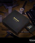 Gift box for Waxed Canvas Woodworking Apron For Men With 9 Tool Pockets Heavy Duty Carpenter Apron Durable Protection.