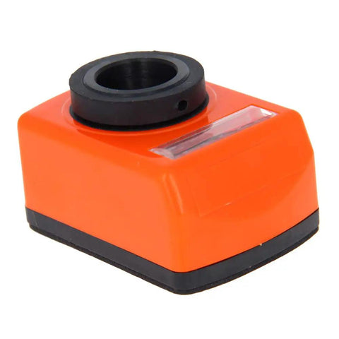 Digital Position Indicator For Lathe Machines 0916 1.0I 20 O A Bore Diameter Counter in black and orange reinforced nylon.