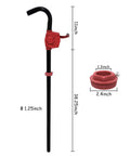 No Gimmicks Real Deal Heavy Duty Manual Rotary Hand Pump Made For Diesel Gasoline And Kerosene Shifts Smoothly Yanks Fluids Quick From Heavy Steel Drums, 38.25 inch long