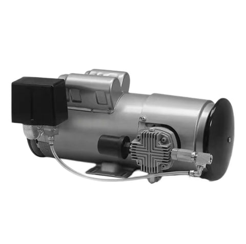 Heavy Duty Piston Vacuum Pump Model 3HBE10 M303X with aluminum housing for industrial suction applications.