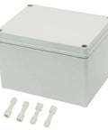Heavy Duty IP67 Waterproof Junction Box, Tough As Nails ABS Plastic Electrical Enclosure with mounting screws included.