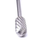 Straight Fire Heavy Duty Tungsten Carbide Burr Featuring An Extra Long Six Inch Shank And Double Cut Heads that grinds through steel or cast iron.