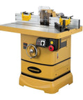 Rock Solid Shop Beast Five Horsepower Spindle Shaper With Massive Cast Iron Bed Digital Depth Gauge and butter smooth fence adjustments.