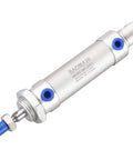 20X25 Mini Pneumatic Air Cylinder With 0.79 Inch Bore And 0.98 Inch Stroke Built Tough Aluminum Body For Industrial Automation Easy Mounting Double Acting Single Rod With Standard One Eighth Inch PT Ports