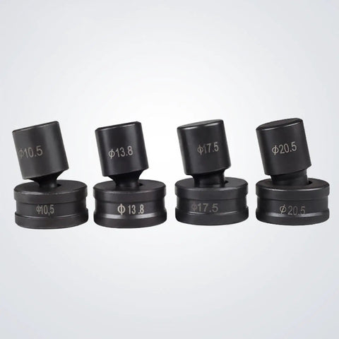 Hydraulic Round Hole Punch Die Set, alloy steel, multiple sizes, for metal stamping and sheet metal, compatible with CH-70/60 machines