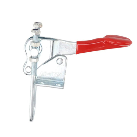 Built Tough Heavy Duty Toggle Latch Clamp 450kg Holding Power with red handle, iron construction
