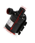 12V Brushless Magnetic Drive Submersible Water Pump Ultra Quiet 800 LPH Capacity dimensional view