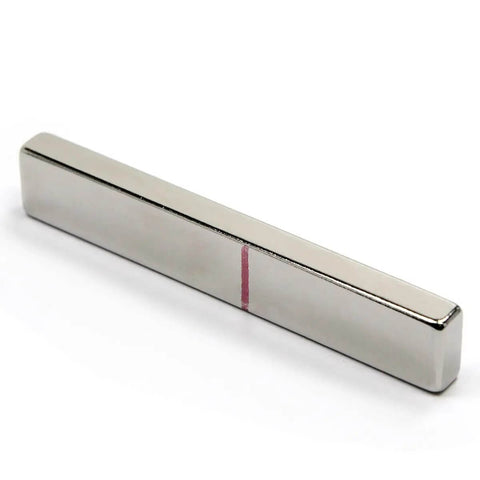 Neodymium Bar Magnet N45 3 By One Half By One Quarter Inch With 3M Foam Adhesive Seriously Strong Rare Earth Magnet For Crafting School Projects DIY Science Research Education And STEM Activities displayed on a white surface.
