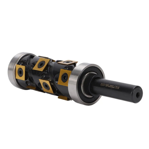 Heavy Duty Fafeicy Reversible Carbide Insert Router Bit With 1/2 Inch Shank and Spiral Trim for precise cutting and smooth edge trimming.