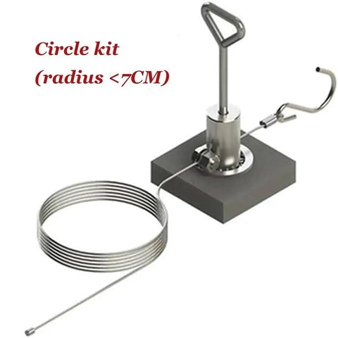 Hand Push Floor Marking Tool With Dual Parallel Tape Applicator Kit And Circle Drawing Kit For Quick Line Marking In Gyms Pools Warehouses Ballparks Lanes Reducing Back Strain And Elbow Grease, circle kit radius <7CM