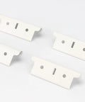 4 Pack Post Coupling Connectors For Muscle Rack Shelving System, Heavy Duty Steel Post Inserts shown on white background