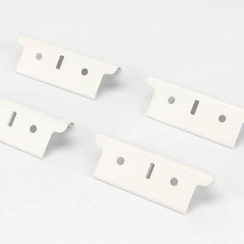 4 Pack Post Coupling Connectors For Muscle Rack Shelving System, Heavy Duty Steel Post Inserts shown on white background