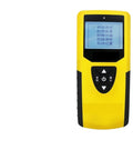 Dead On Stud Finder And Wall Scanner detects pipes cables and rebar in concrete with a yellow handheld design.