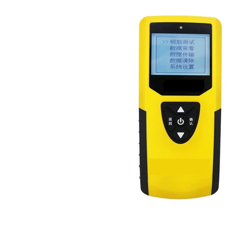 Dead On Stud Finder And Wall Scanner detects pipes cables and rebar in concrete with a yellow handheld design.