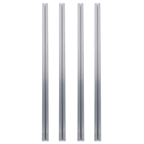 Top Tier 4040 T Slot Aluminum Extrusion Profile Silver Anodized Linear Rail Set of 4, 1000mm length for CNC projects.